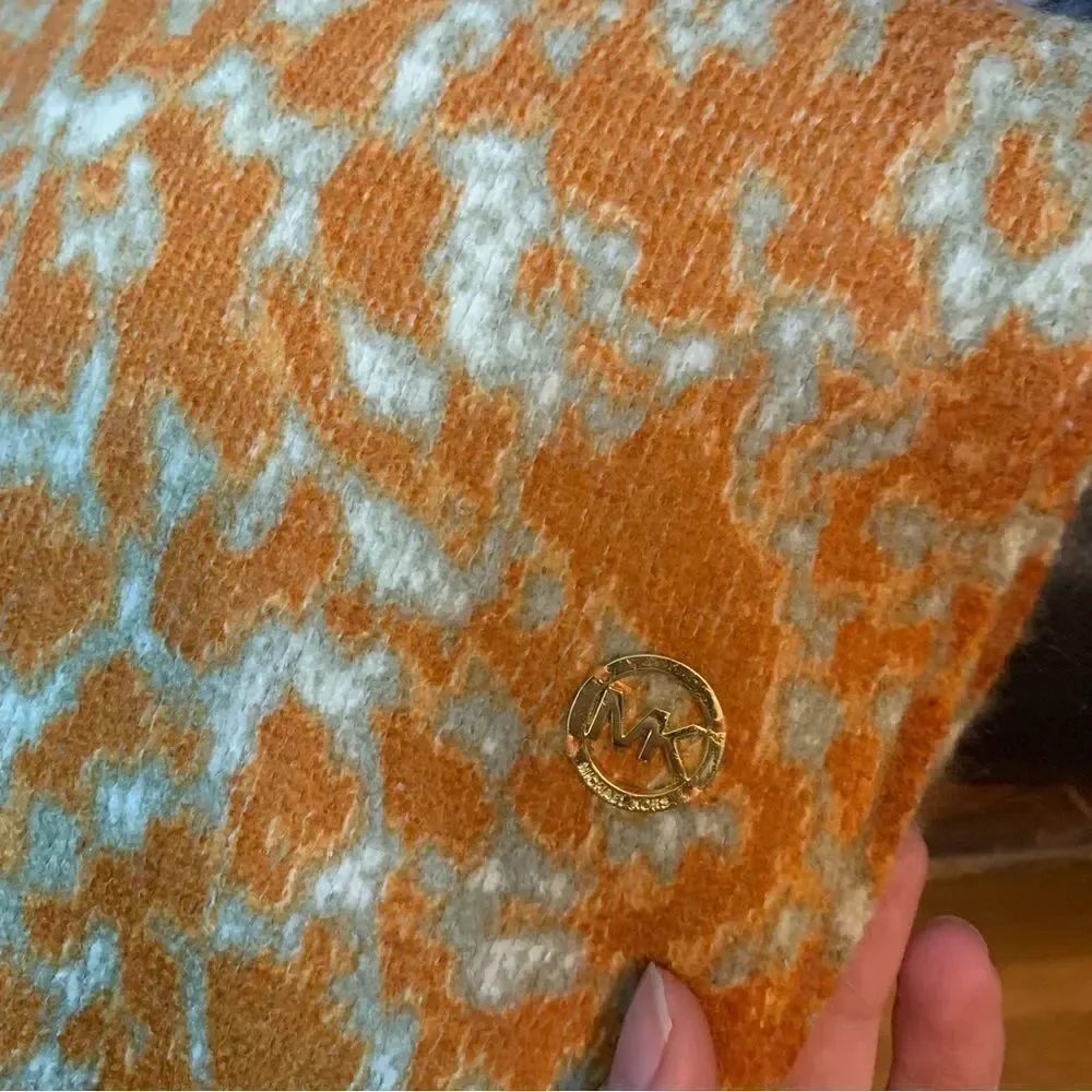 Michael Kors Orange Rochelle infinity Scarf